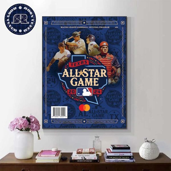 2024 MLB All-Star Game Game Day Official Program Home Decor Poster Canvas