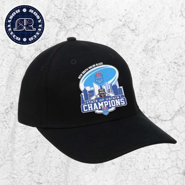 2024 State Of Origin Champions New South Wales Blues Black Classic Cap Snapback Hat