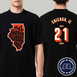 311 Tee In Chicago IL At The Salt Shed On July 21st Unity Tour 2024 Two Sides Print Unisex T-Shirt