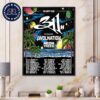 311 Iration DENM Artikal Sound System And Man With A Mission Poster At Red Rocks Park And Amphitheatre Morrison CO On June 29 2024 Poster Canvas