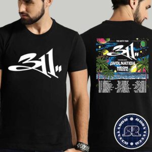 311 The Unity Tour 2024 With Special Guests AWOLNATION And Neon Trees Schedule List Date Two Sides Print Unisex T-Shirt