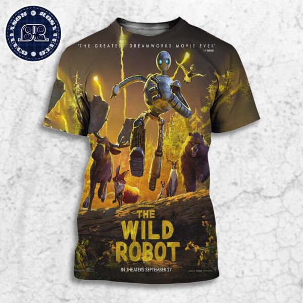 A New Poster For The Wild Robot Has Been Released Releasing In Theaters On September 27 All Over Print Shirt