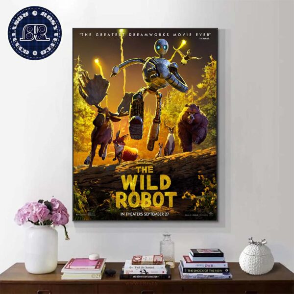 A New Poster For The Wild Robot Has Been Released Releasing In Theaters On September 27 Wall Decor Poster Canvas