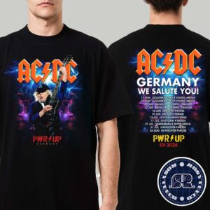 ACDC We Salute You PWR UP Tour Germany 2024 New Event EU 2024 Two Sides Print Classic T-Shirt