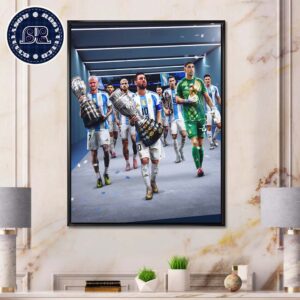 Argentina Champions Back-To-Back Copa America 2024 Wins Wall Decor Poster Canvas