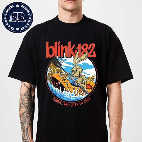 Blink-182 In Quincy Washington At The Gorge Amphitheatre On July 14th 2024 One More Time Tour 2024 Vintage T-Shirt