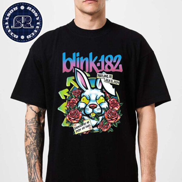 Blink 182 One More Time Tour 2024 In Portland OR At Moda Center On July 13 2024 Vintage T-Shirt