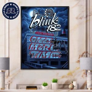 Blink 182 One More Time Tour 2024 In Portland OR At Moda Center On July 13 2024 Wall Decor Poster Canvas