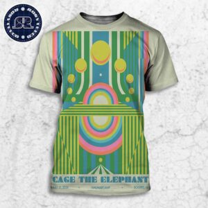 Cage The Elephant At Rogers AR In Walmart Amp On July 15 2024 Artwork By Ryan Miller All Over Print Shirt