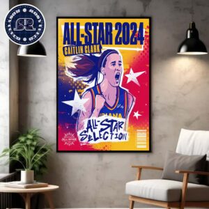 Caitlin Clark From Indiana Fever With First Time All-Star Selection To 2024 WNBA All Star In Her Rookie WNBA Season Poster Canvas