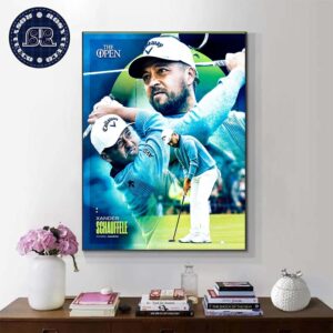 Congrats 2024 PGA And Open Champion Xander Schauffele Home Decor Poster Canvas