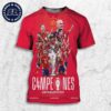 Messi M10 Adidas Argentina Campeones 2024 Copa America Champions 2024 All Over Print Shirt