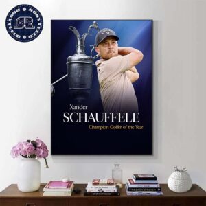 Congratulations Xander Schauffele Champion Golfer Of The Year Wall Decor Poster Canvas