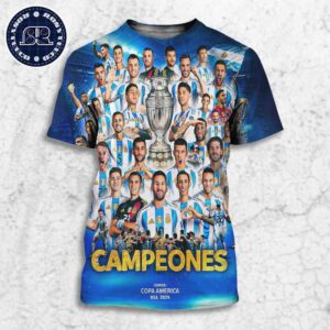 Copa America USA 2024 Congrats Seleccion De Futbol De Argentina Campeones All Over Print Shirt