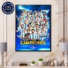 Argentina Football 2024 Campeones Otra Vez Copa America 2024 Home Decor Poster Canvas