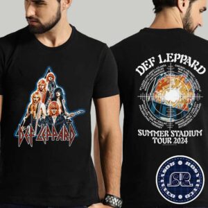 Def Leppard Summer Stadium Tour 2024 Two Sides Print Unisex T-Shirt