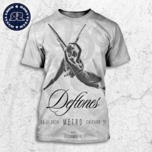 Deftones With Fleshwater Metro In Chicago IL On August 1 2024 All Over Print Shirt