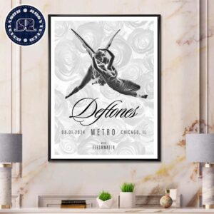 Deftones With Fleshwater Metro In Chicago IL On August 1 2024 Home Decor Poster Canvas