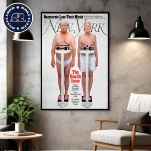 Donald Trump And Joe Biden On The Cover Of New York Magazine’s Health Issue Home Decor Poster Canvas