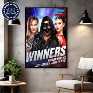 Fallon Henley Jacy Jayne And Jazmyn Nyx Winners WWE NXT The Great American Bash Home Decor Poster Canvas