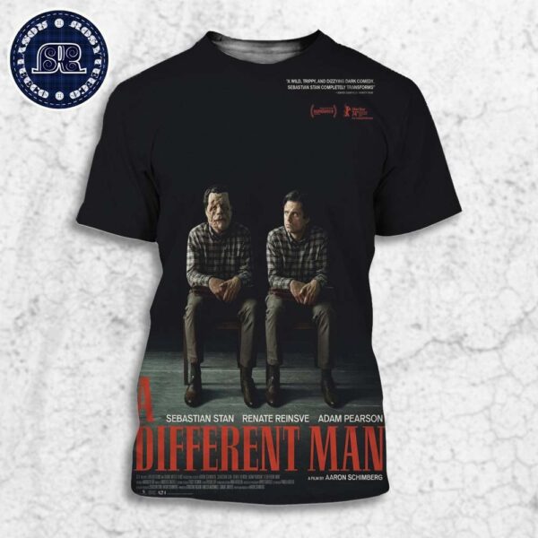 First Poster For A Different Man Starring Sebastian Stan Renate Reinsve And Adam Pearson All Over Print Shirt