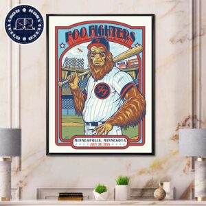 Foo Fighters In Minneapolis MN US Let’s Go At Target Field On July 28 2024 Home Decor Poster Canvas