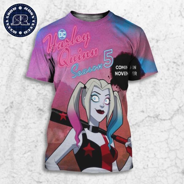 Harley Quinn Season 5 Releases On Max In November All Over Print Shirt