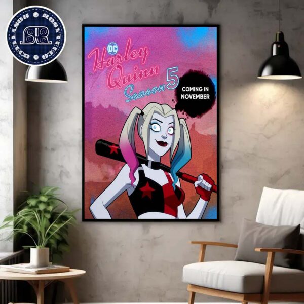 Harley Quinn Season 5 Releases On Max In November Wall Decor Poster Canvas