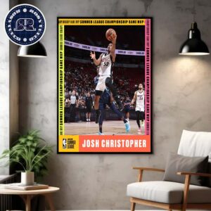 Josh Christopher 2K25 Summer League Championship Game MVP Home Decor Poster Canvas