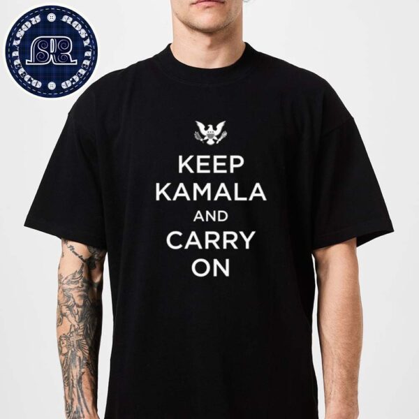 Kamala Harris Keep Kamala And Carry On Kamala Harris For President 2024 Premium T-Shirt