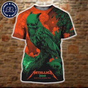 Metallica In Warsaw Poland Limited Poster M72 World Tour At PGE Narodowy On July 5th And 7th 2024 Art By Ken Taylor All Over Print Shirt