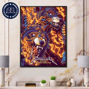 Metallica In Warsaw Poland Night 1 Poster M72 World Tour At PGE Narodowy On July 5th 2024 Home Decor Poster Canvas