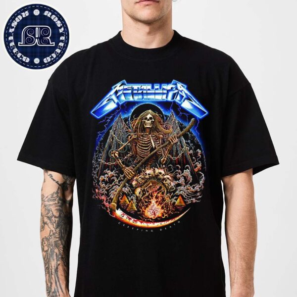 Metallica Tee Creeping Death In Celebration Of The 40th Anniversary Of The Release Of Metallica’s Legendary Ride The Lightning Unisex T-Shirt