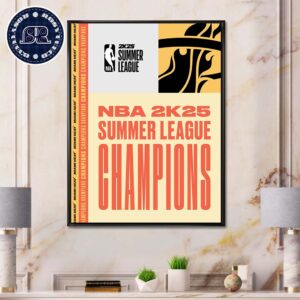 Miami Heat NBA 2K25 Summer League Champions  Undefeated Undaunted Undisputed Summer League Champs Poster Canvas