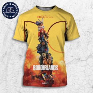 New Dolby Cinema Poster For Borderlands In Theaters August 9 All Over Print Shirt