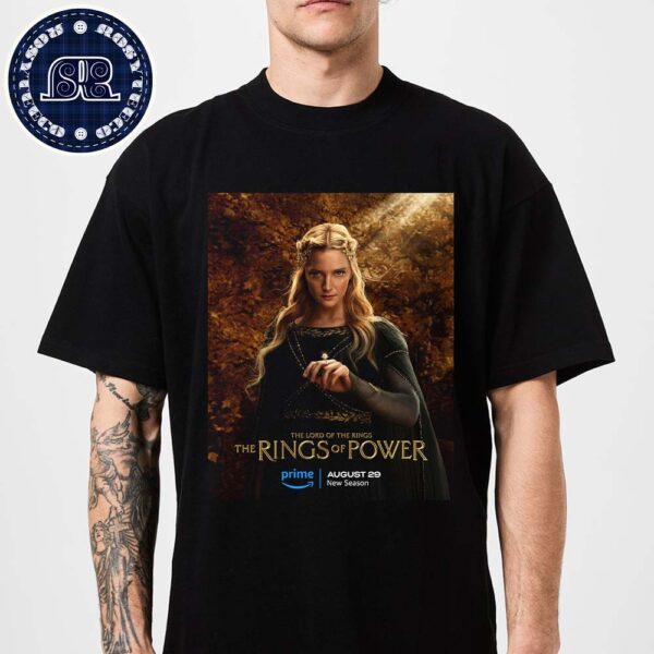 New Galadriel Character Poster For The Lord Of The Rings The Rings Of Power Season 2 Prime On August 29 T-Shirt