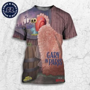 New Gary In Paris Posters For Saving Bikini Bottom A Sandy Cheeks Movie The Film Will Release On Netflix On August 2 All Over Print Shirt