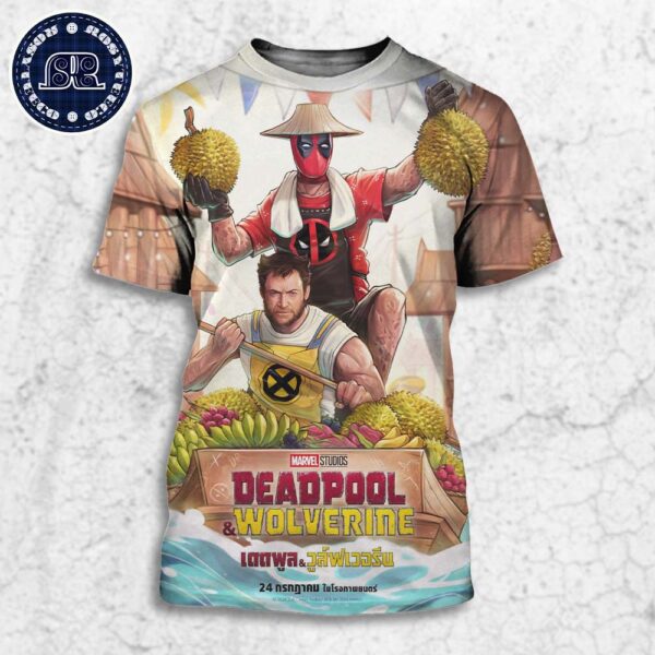 New International Poster For Deadpool And Wolverine Releasing In Theaters On July 26 All Over Print Shirt