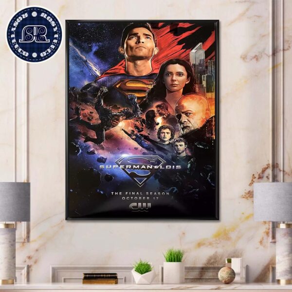 New Poster For Superman And Lois Final Season Premiering On October 17 Home Decor Poster Canvas