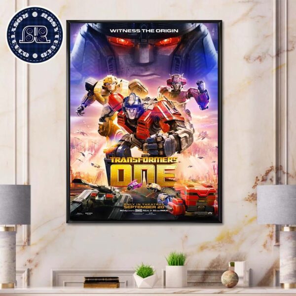 New Poster For Transformers One Only In Theatres On 20 September 2024 Home Decor Poster Canvas