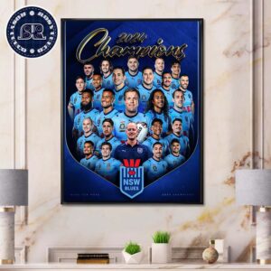 New South Wales Blues Are The 2024 State Of Origin Champions Home Decor Poster Canvas