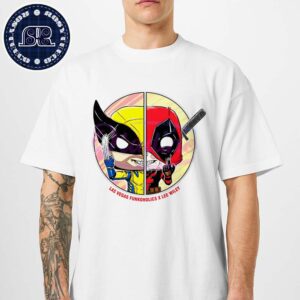 Official Deadpool Wolverine Las Vegas Funkoholics X Lee Wiley Unisex T-Shirt