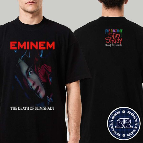 Official Eminem Tdoss Album Cover The Death Of Slim Shady Coup De Grace Two Sides Print Vintage T-Shirt