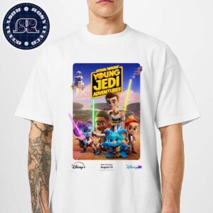 Official First Poster For Star Wars Young Jedi Adventures Season 2 New Season Will Premiere On Disney Channel And Disney+ On August 14th T-Shirt