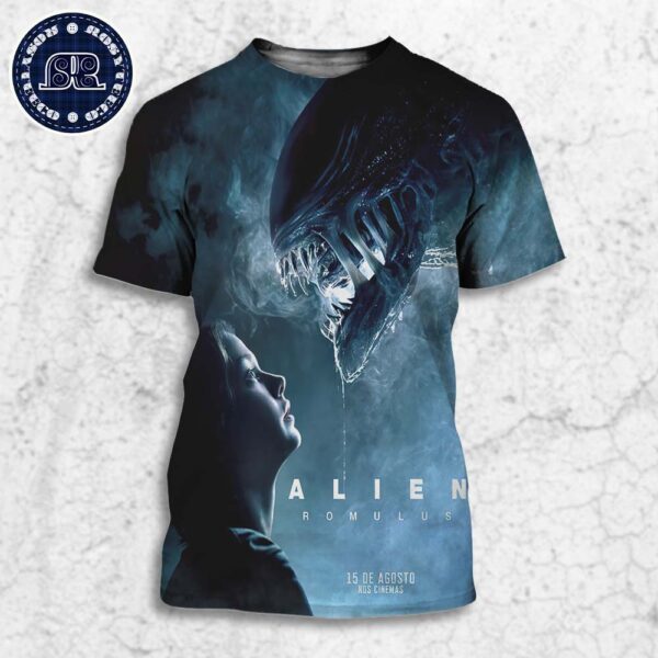 Official New Poster For Alien Romulus In Theaters On August 16 All Over Print Shirt