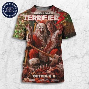 Official New Poster For Terrifier 3 Releasing In Theaters On October 11 All Over Print Shirt