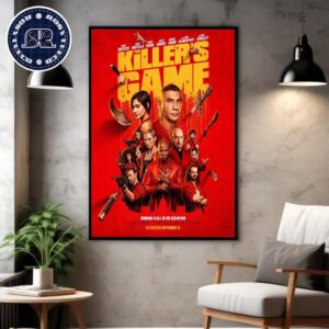 Official New Poster For The Killer’s Game Releasing In Theaters On September 13 Home Decor Poster Canvas