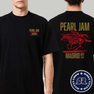 Pearl Jam In Madrid Spain Event Tee At Mad Cool Festival On July 11 Dark Matter World Tour 2024 Two Sides Print Unisex T-Shirt