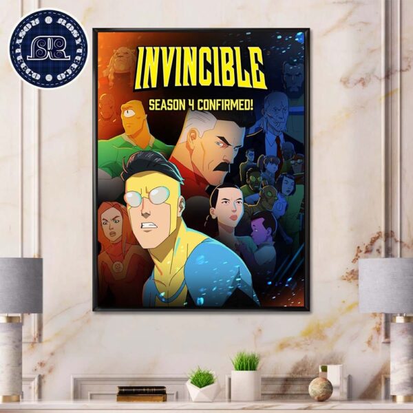 Poster For Invincible Season 4 Confirmed At Prime Video Wall Decor Poster Canvas