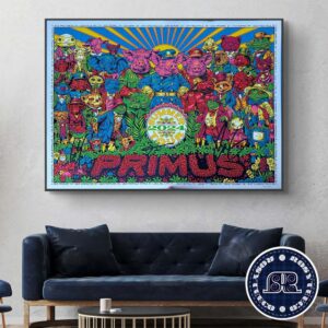 Primus Poster For Summer Tour 2024 Home Decor Poster Canvas